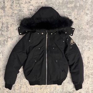 Moose Knuckles Black Down-Filled Jacket